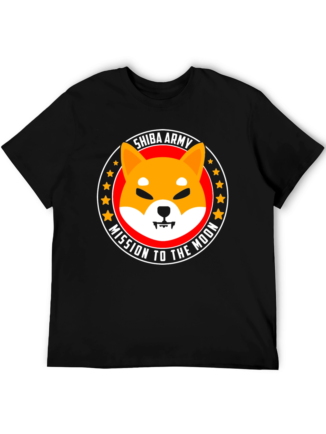 Shiba Army Mission to the Moon Graphic T-Shirt