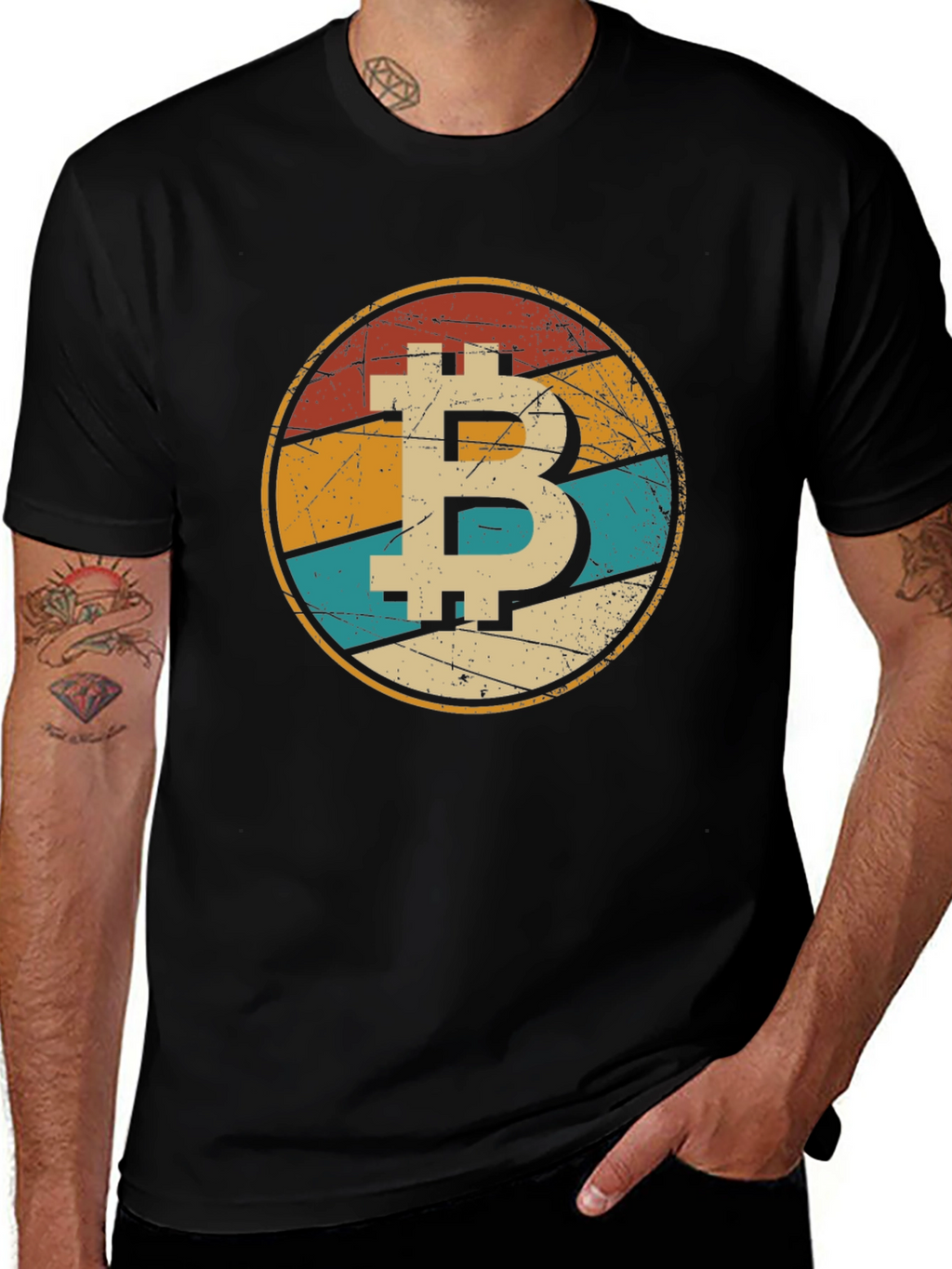 Retro Bitcoin Graphic Tee - Crypto Fan T-Shirt