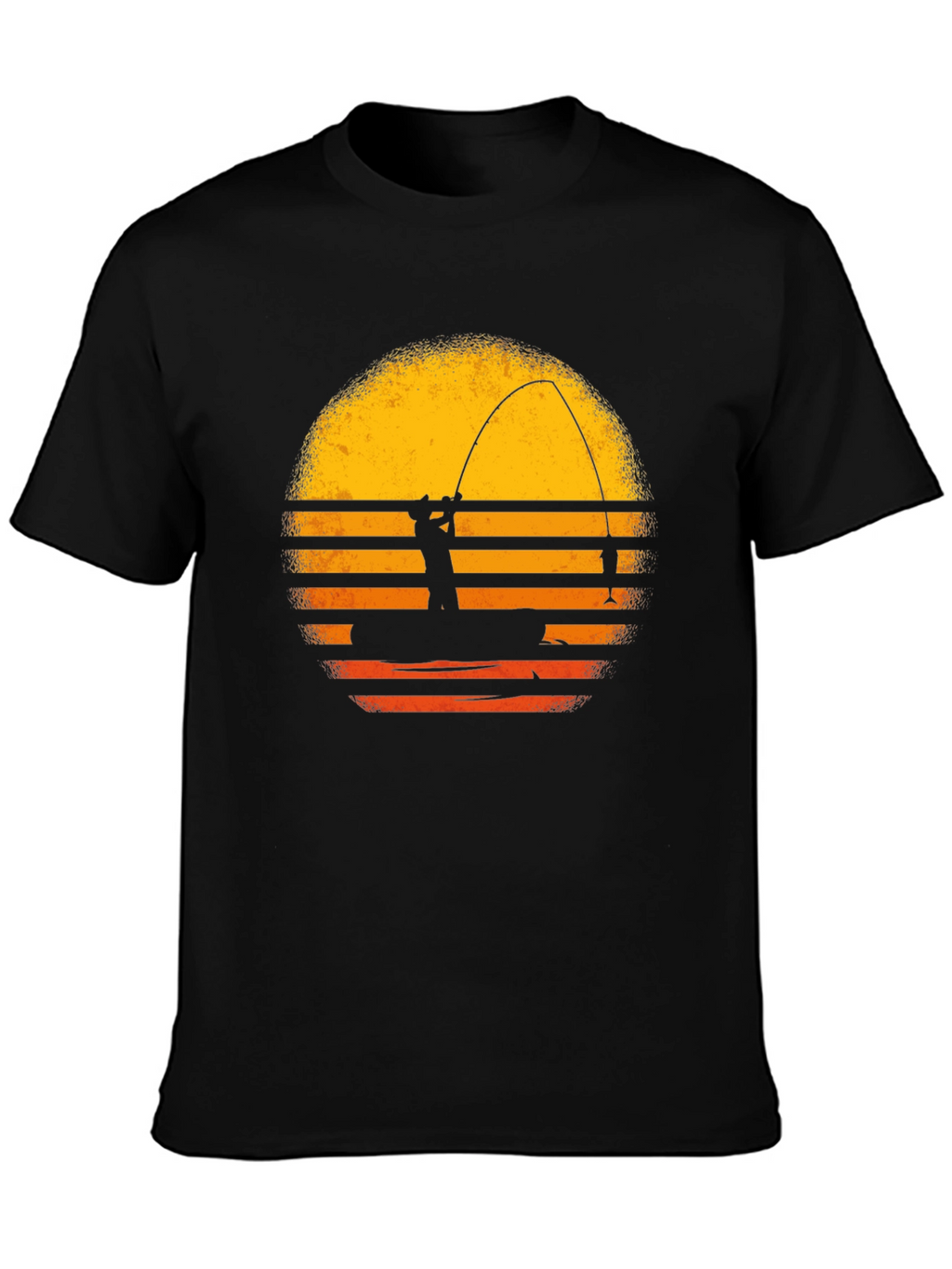 Fishing Sunset Graphic T-Shirt - Angler Tee