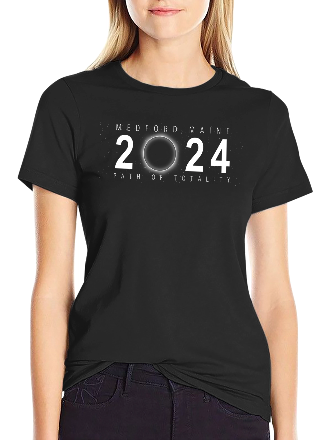 Medford Maine 2024 Total Solar Eclipse T-Shirt