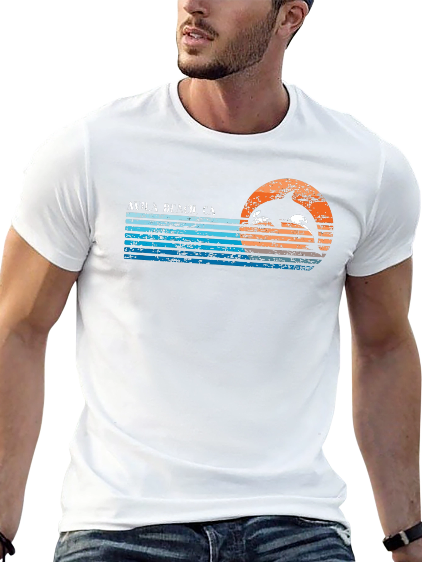 Waiā Beach CA Orca Sunset Tee