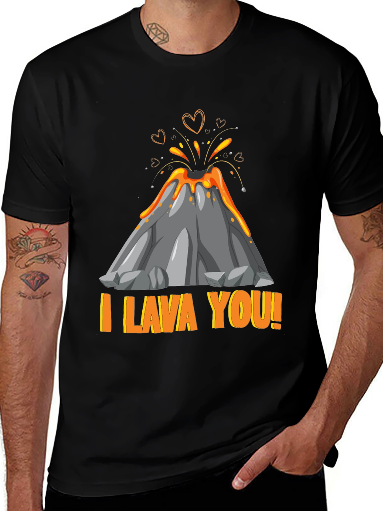 I Lava You Graphic T-Shirt Volcano Love Tee