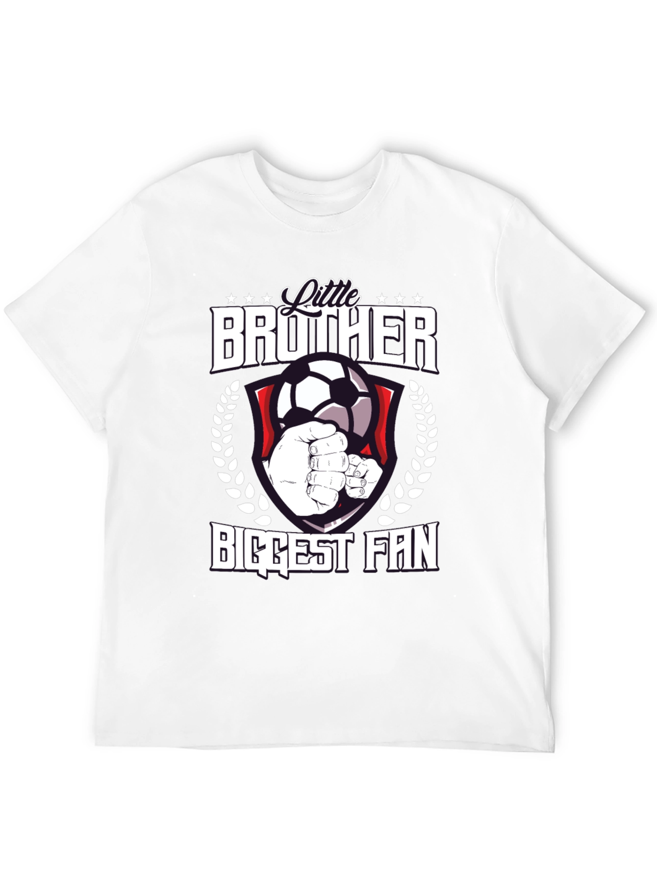 Little Brother Biggest Fan Soccer T-Shirt