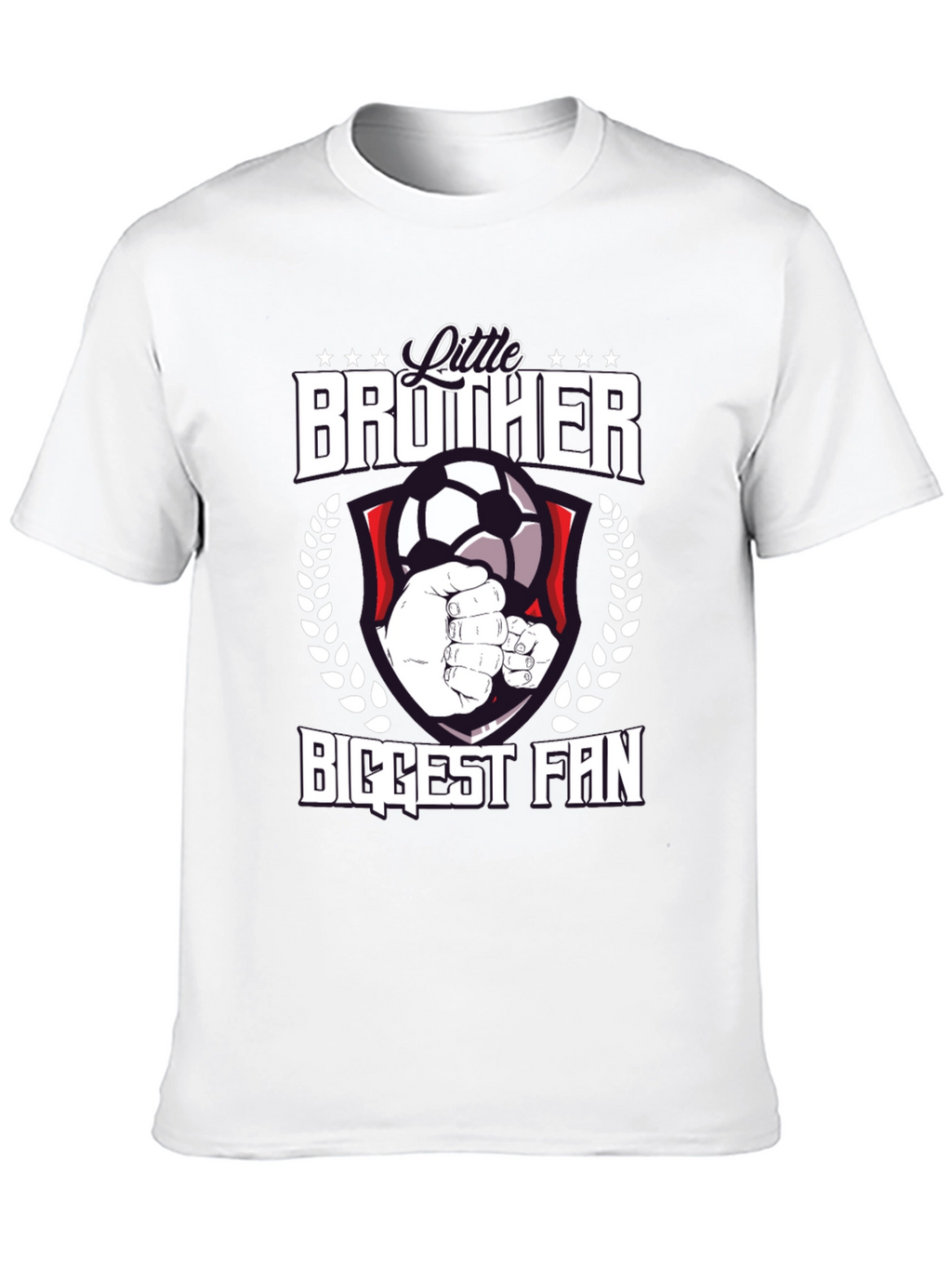 Little Brother Biggest Fan Soccer T-Shirt