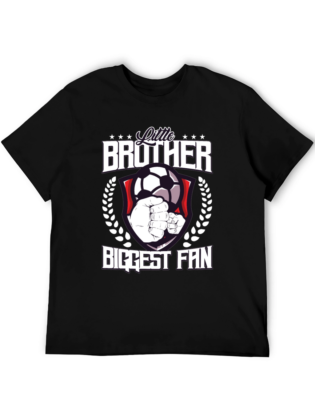 Little Brother Biggest Fan Soccer T-Shirt