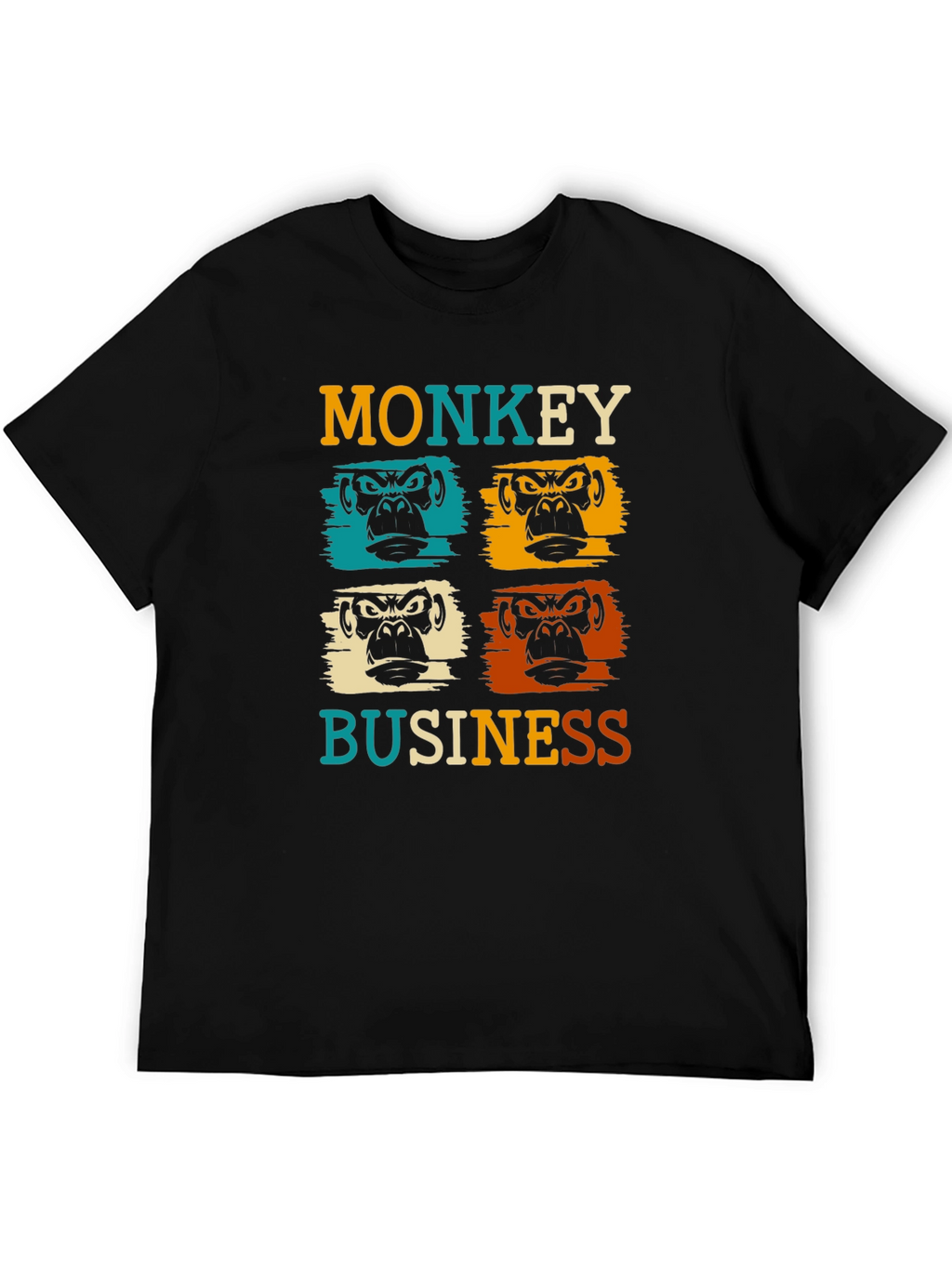 Monkey Business Graphic Tee - Retro Style