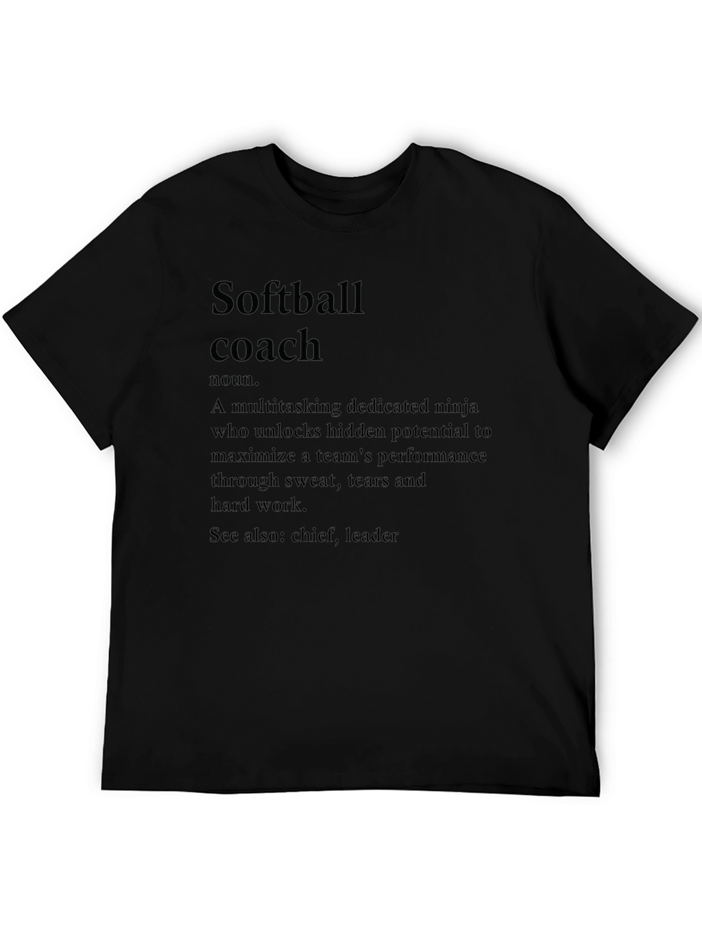 Softball Coach Definition T-Shirt
