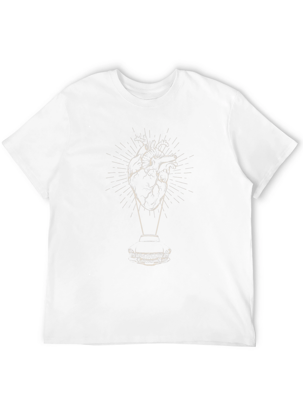 Heart and Car Graphic Tee - Modern Style