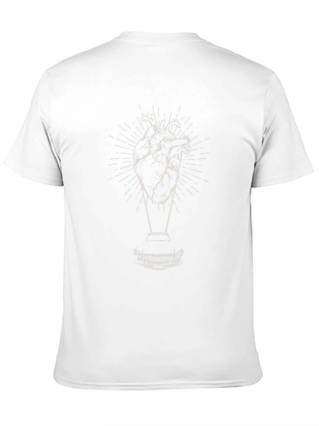 Heart and Car Graphic Tee - Modern Style
