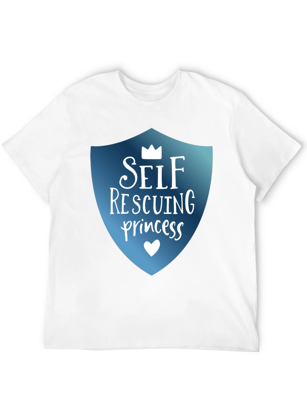 Self Rescuing Princess Black T-Shirt