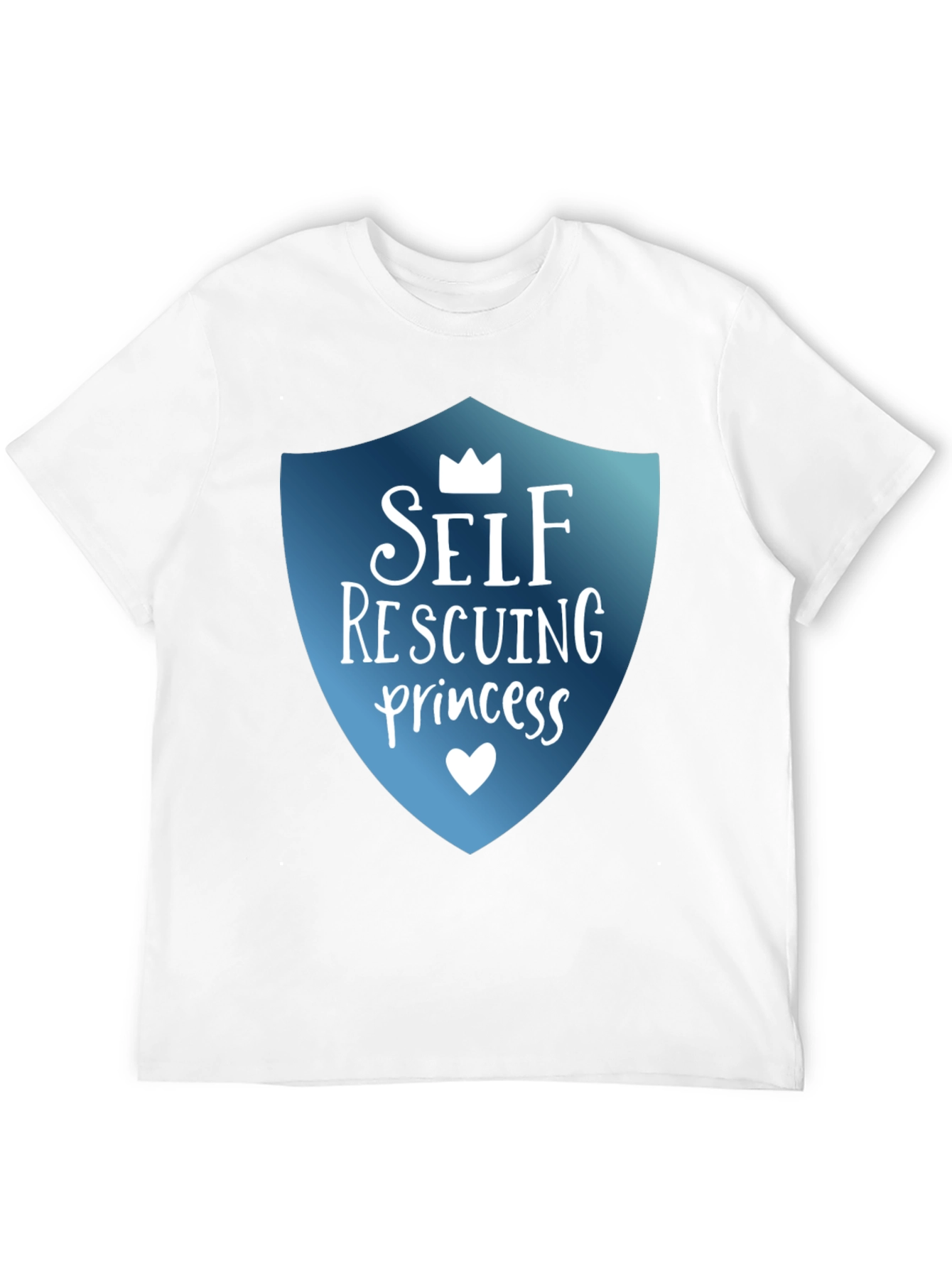 Self Rescuing Princess Black T-Shirt