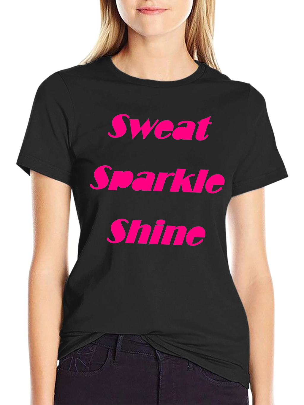 Sweat Sparkle Shine Black T-Shirt