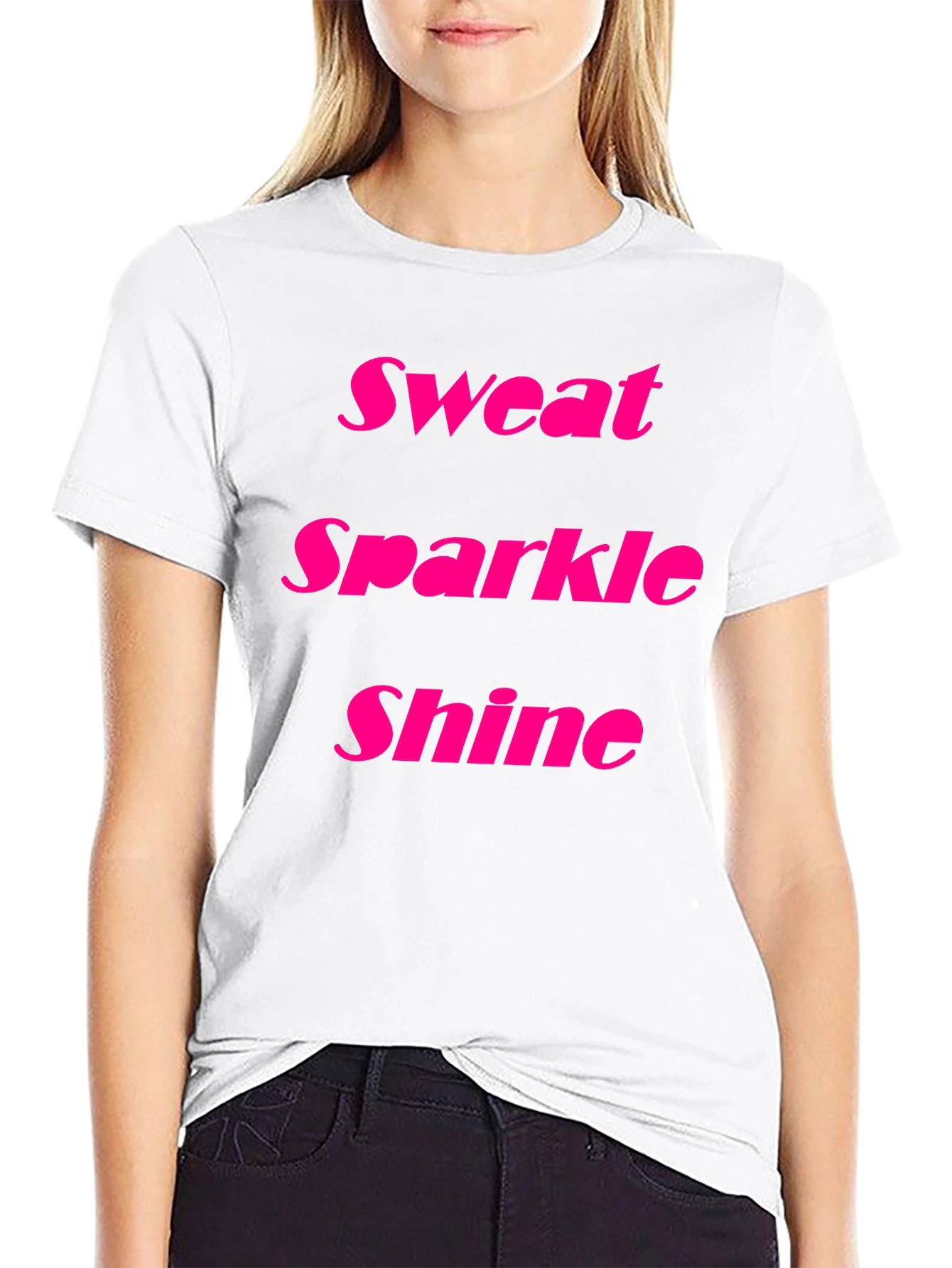 Sweat Sparkle Shine Black T-Shirt