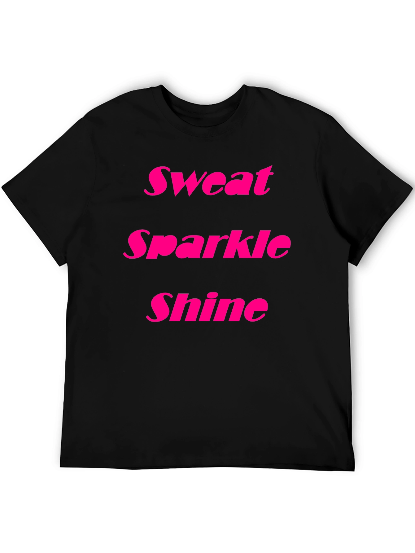 Sweat Sparkle Shine Black T-Shirt