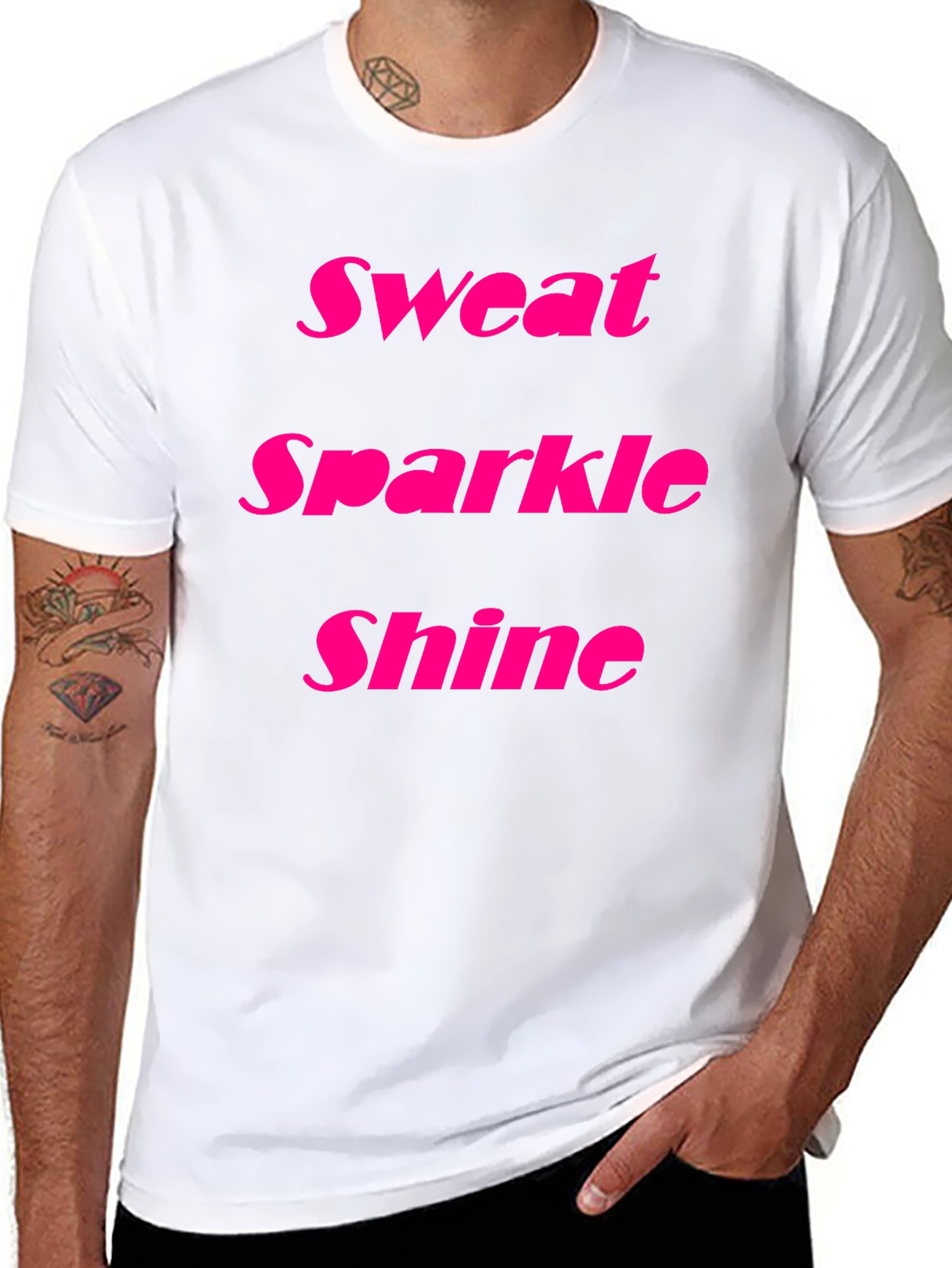 Sweat Sparkle Shine Black T-Shirt