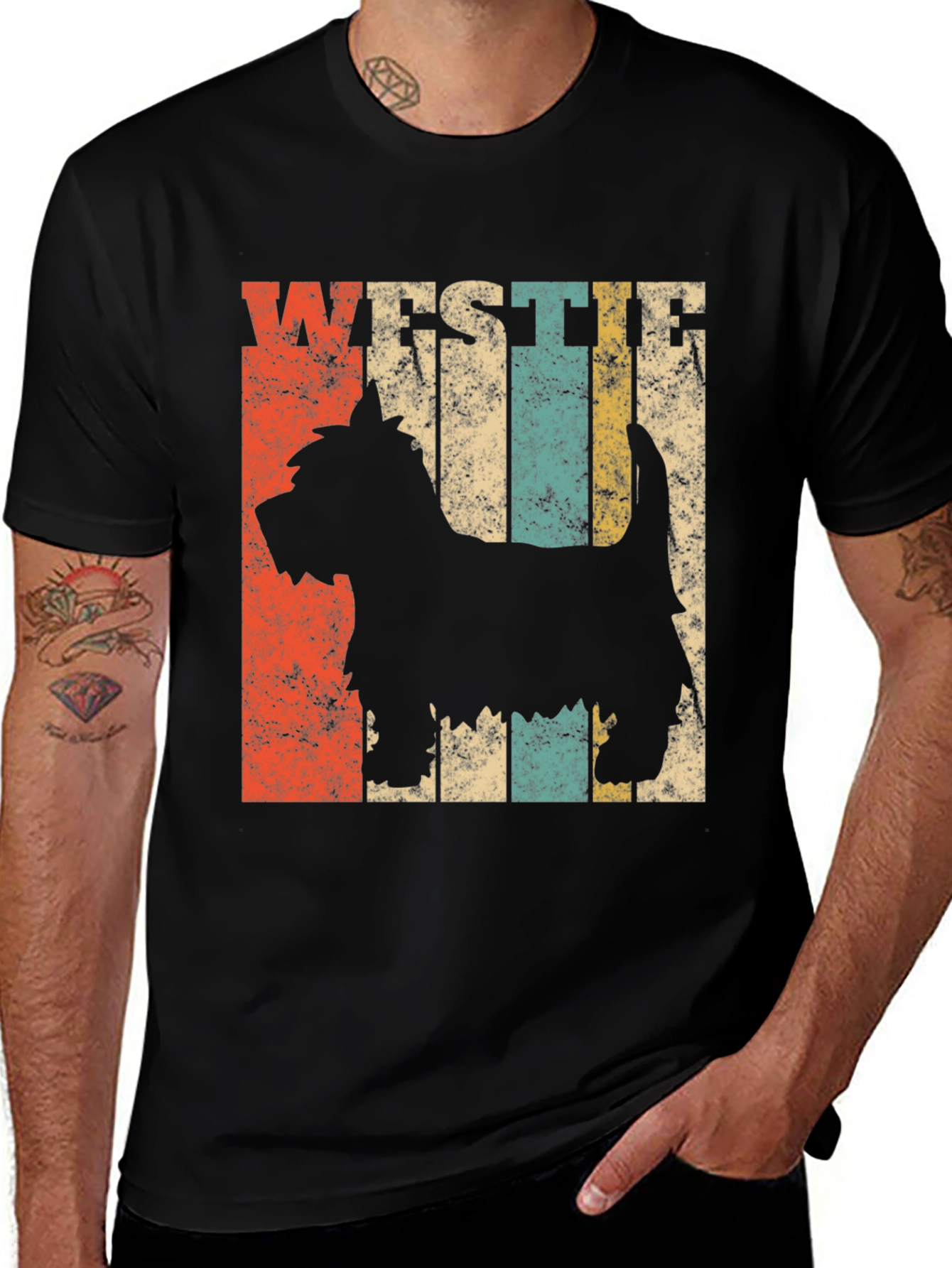 Vintage Westie Dog T-Shirt Retro Style