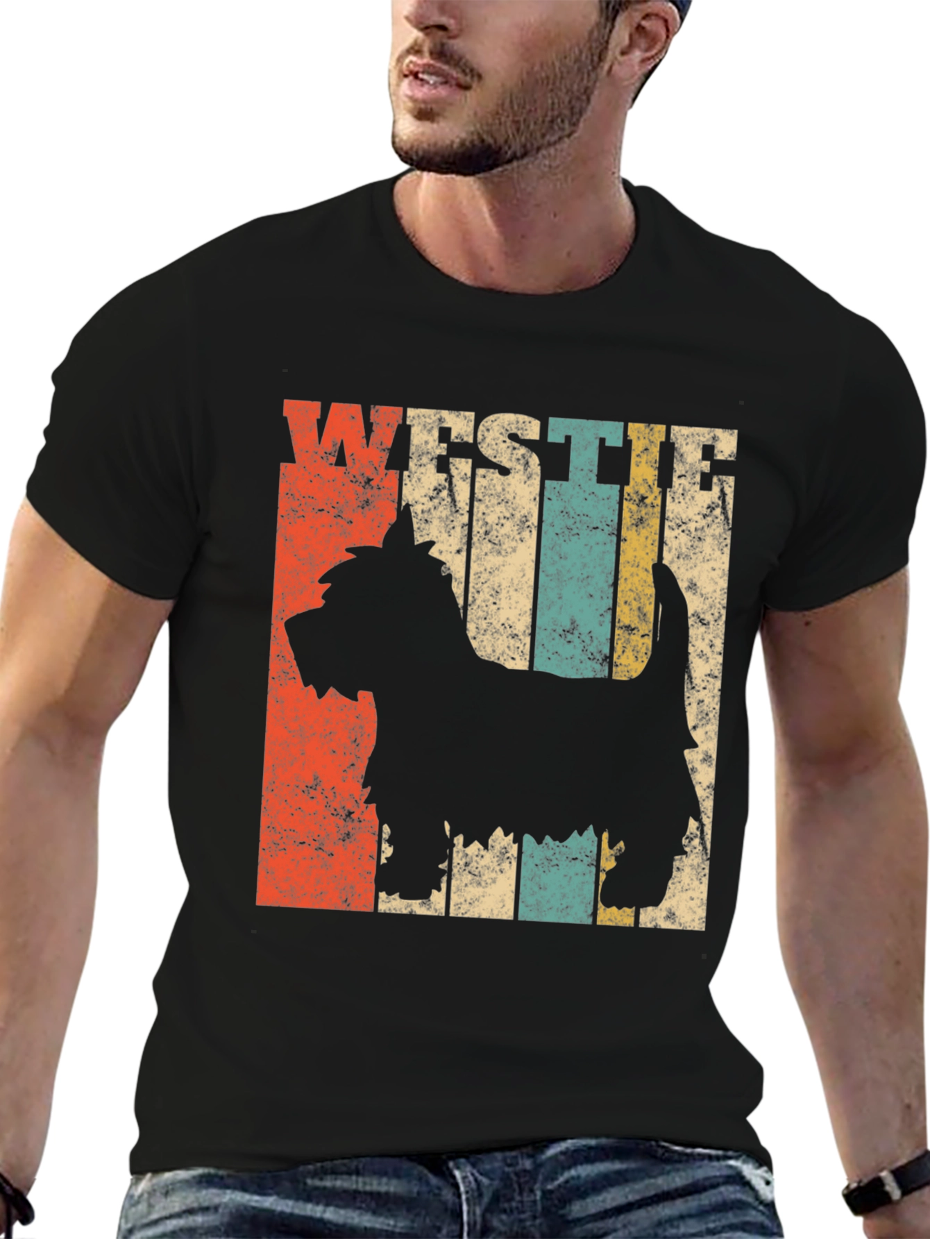 Vintage Westie Dog T-Shirt Retro Style