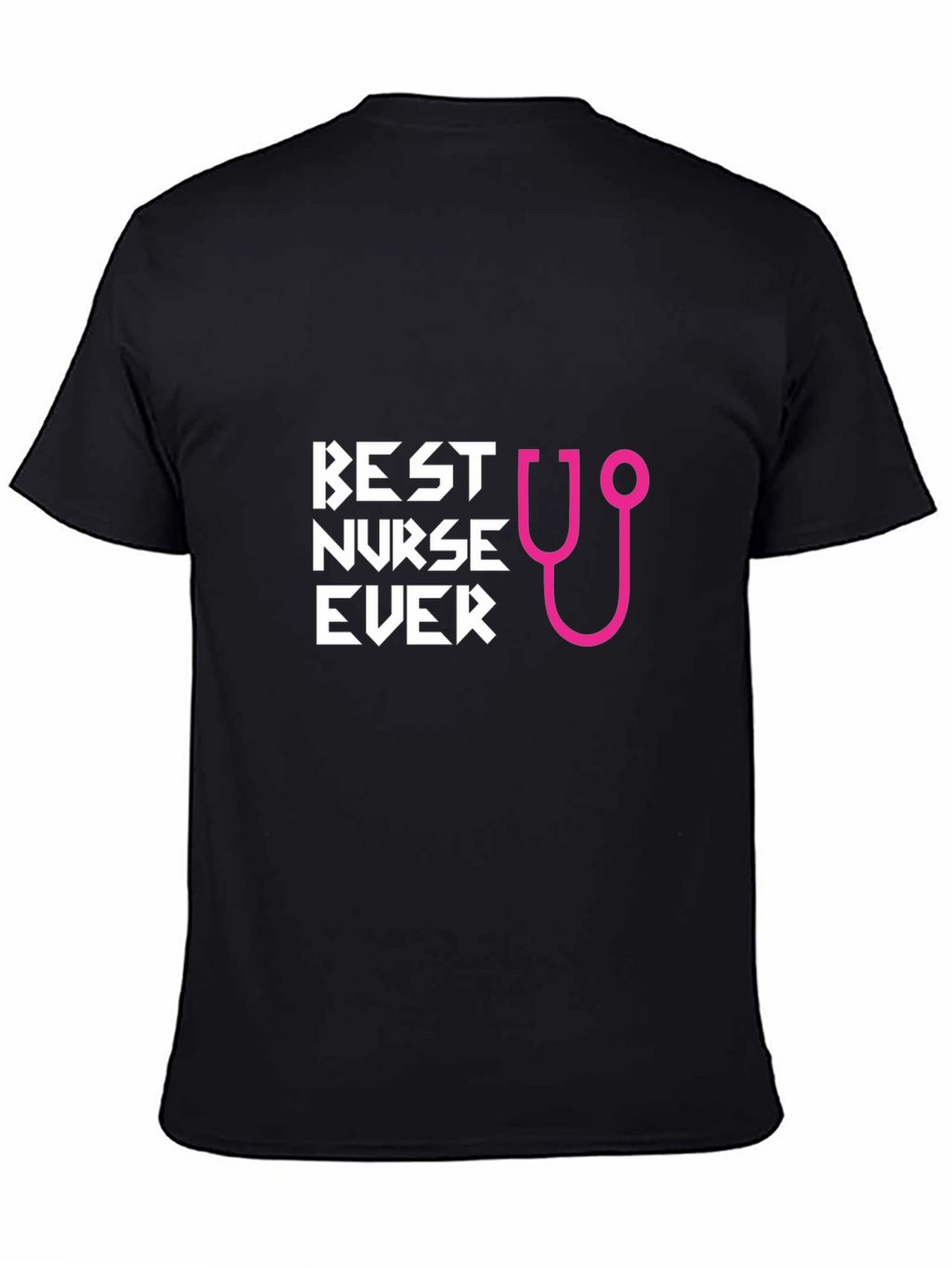 Best Nurse Ever Graphic T-Shirt - Black