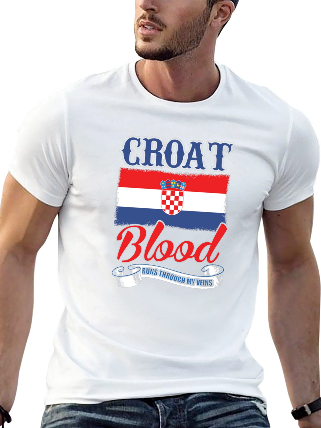 Croat Blood Runs Through My Veins T-Shirt
