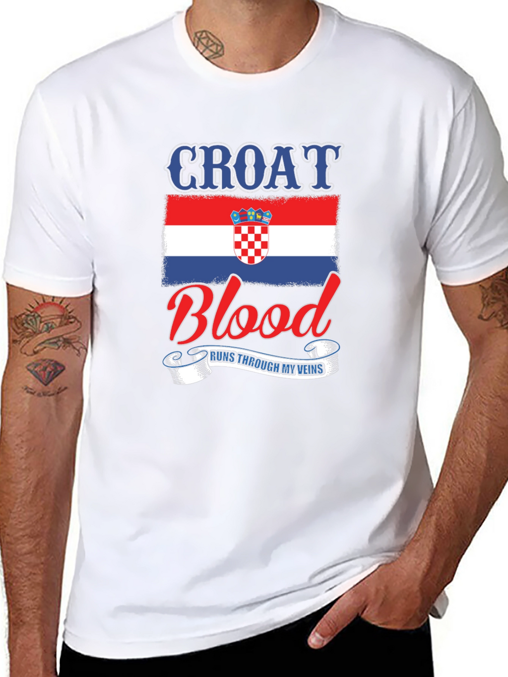 Croat Blood Runs Through My Veins T-Shirt