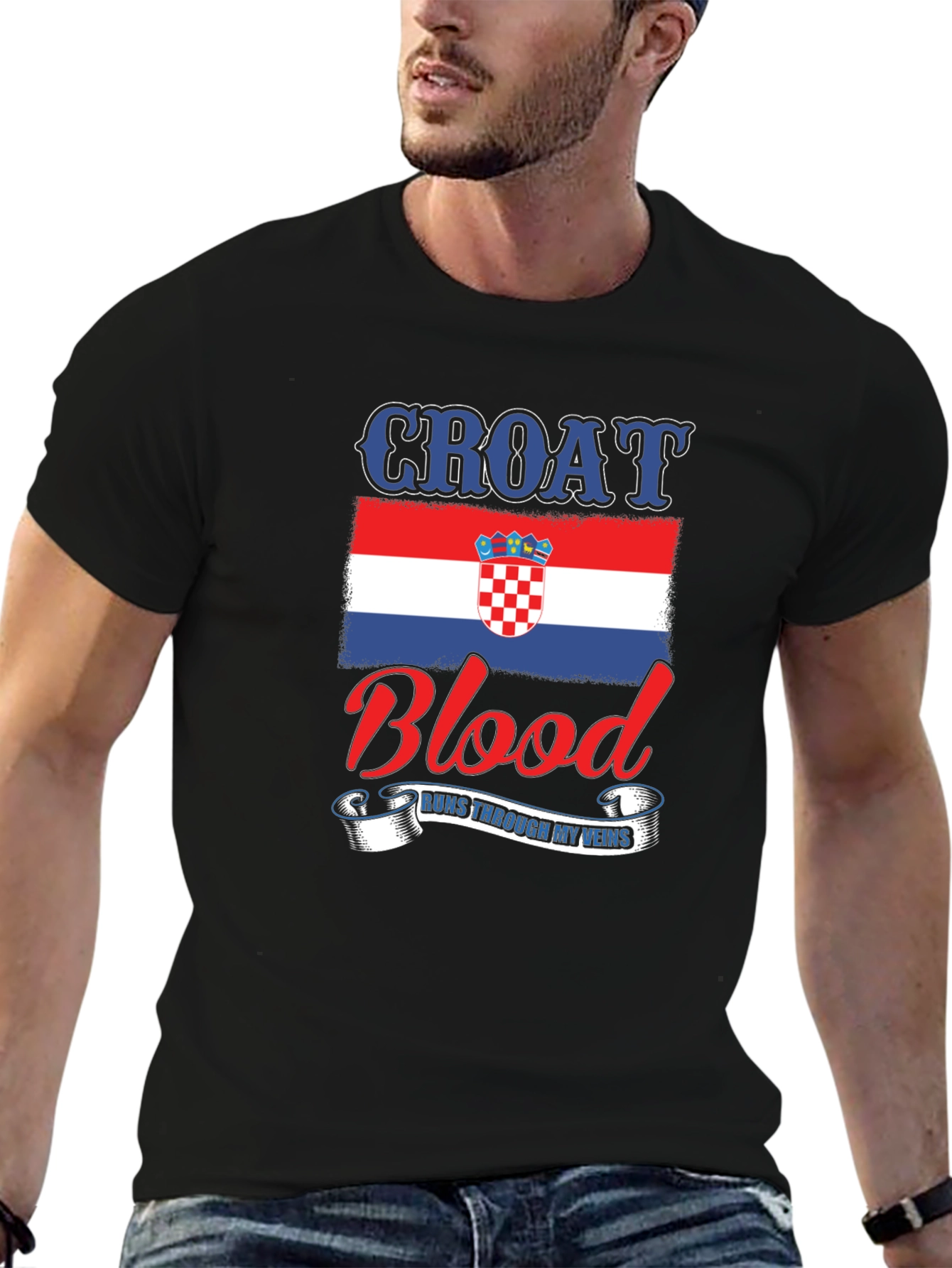 Croat Blood Runs Through My Veins T-Shirt