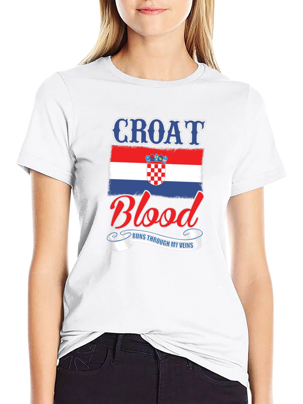 Croat Blood Runs Through My Veins T-Shirt