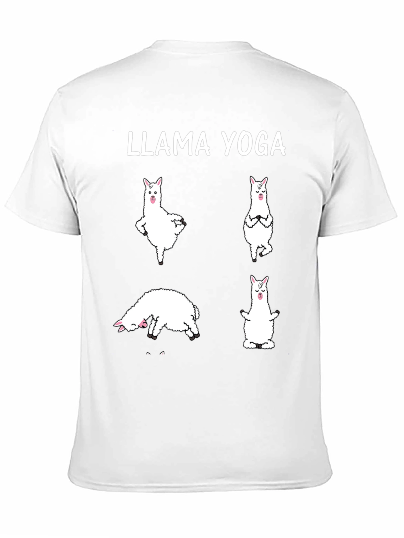 Llama Yoga Black Graphic T-Shirt