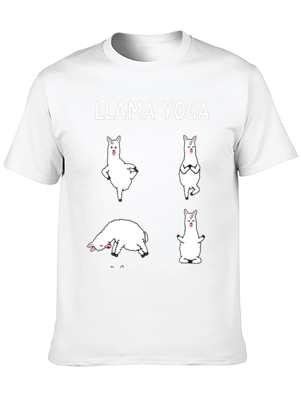 Llama Yoga Black Graphic T-Shirt