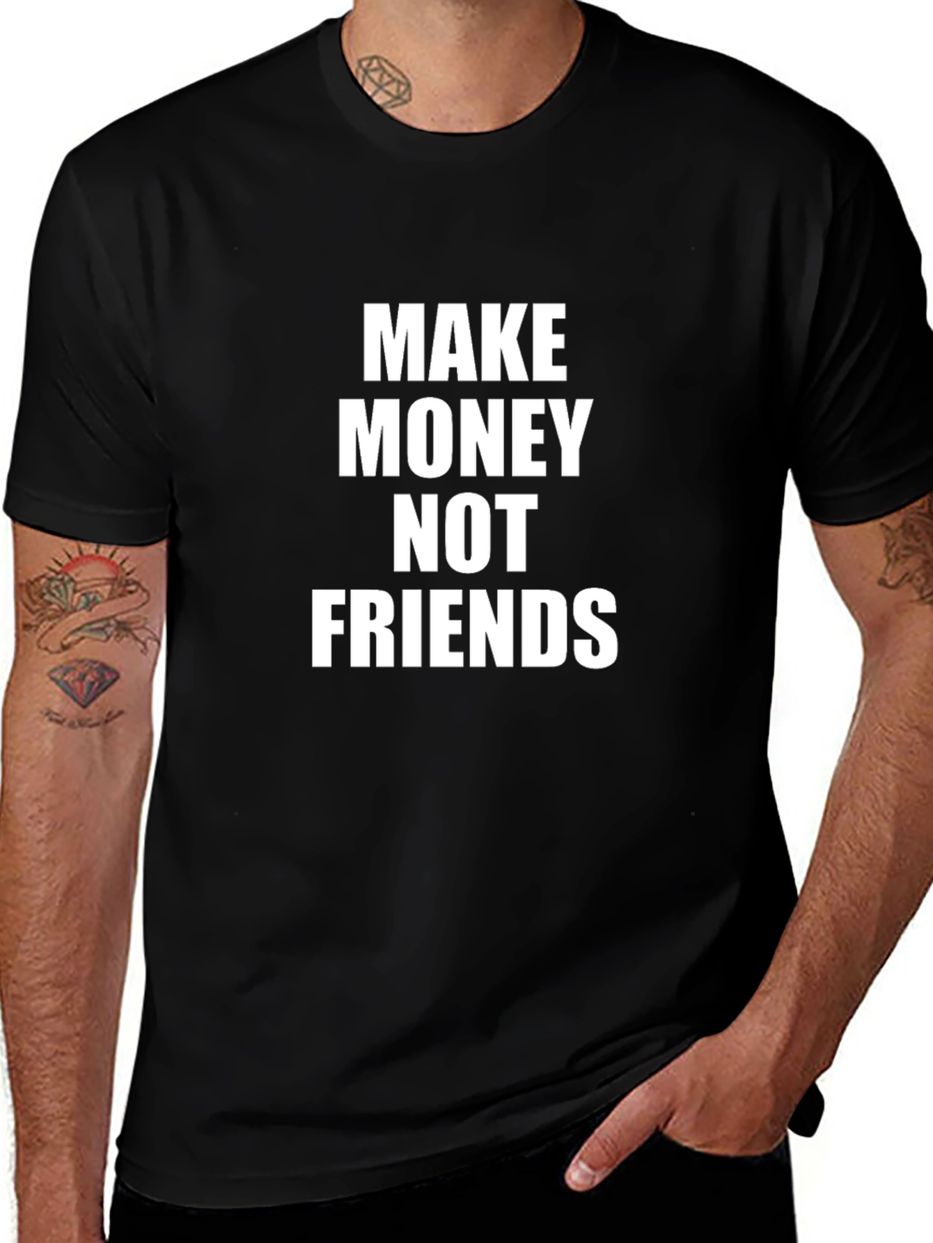 Make Money Not Friends Graphic Tee