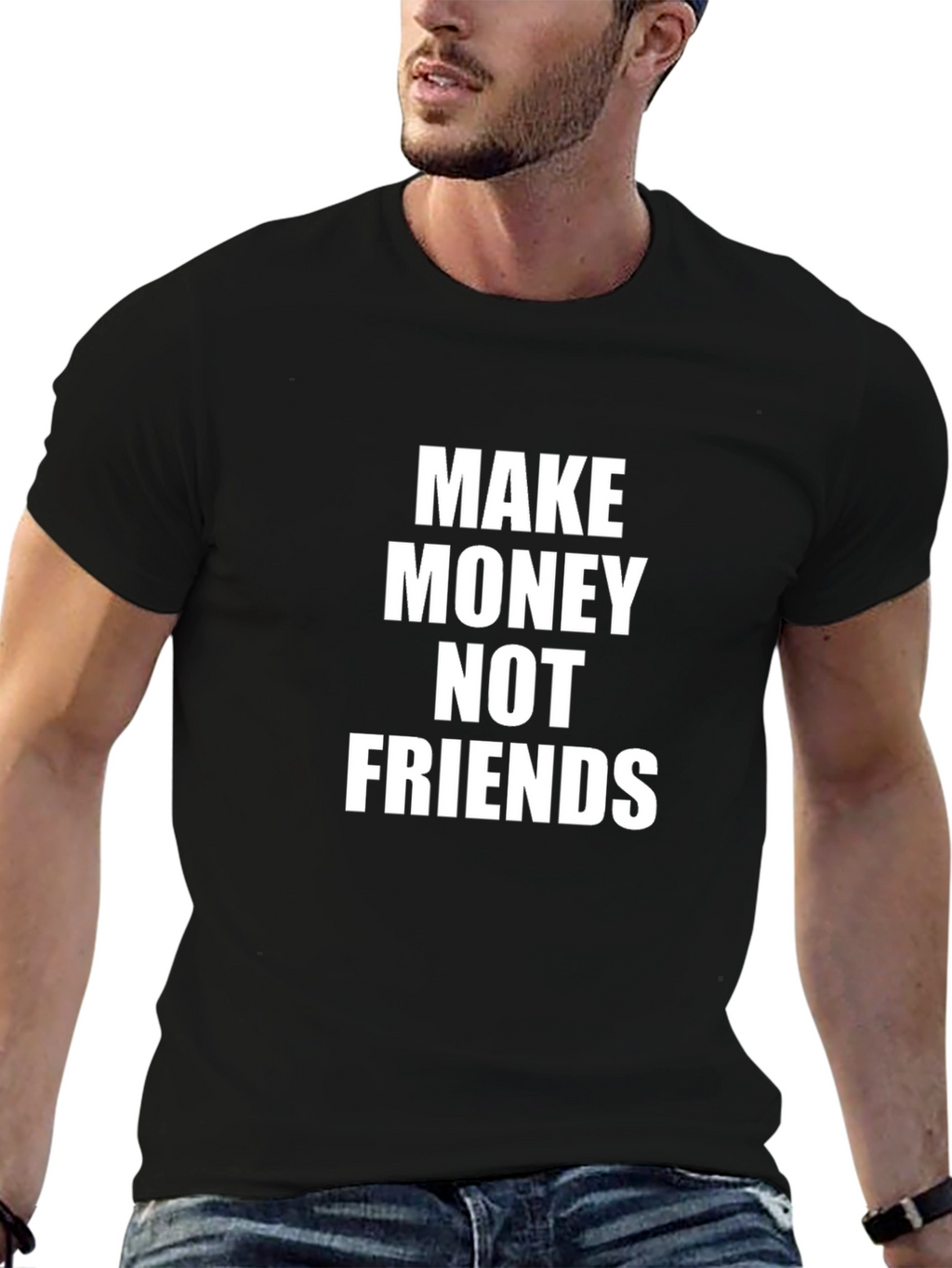 Make Money Not Friends Graphic Tee