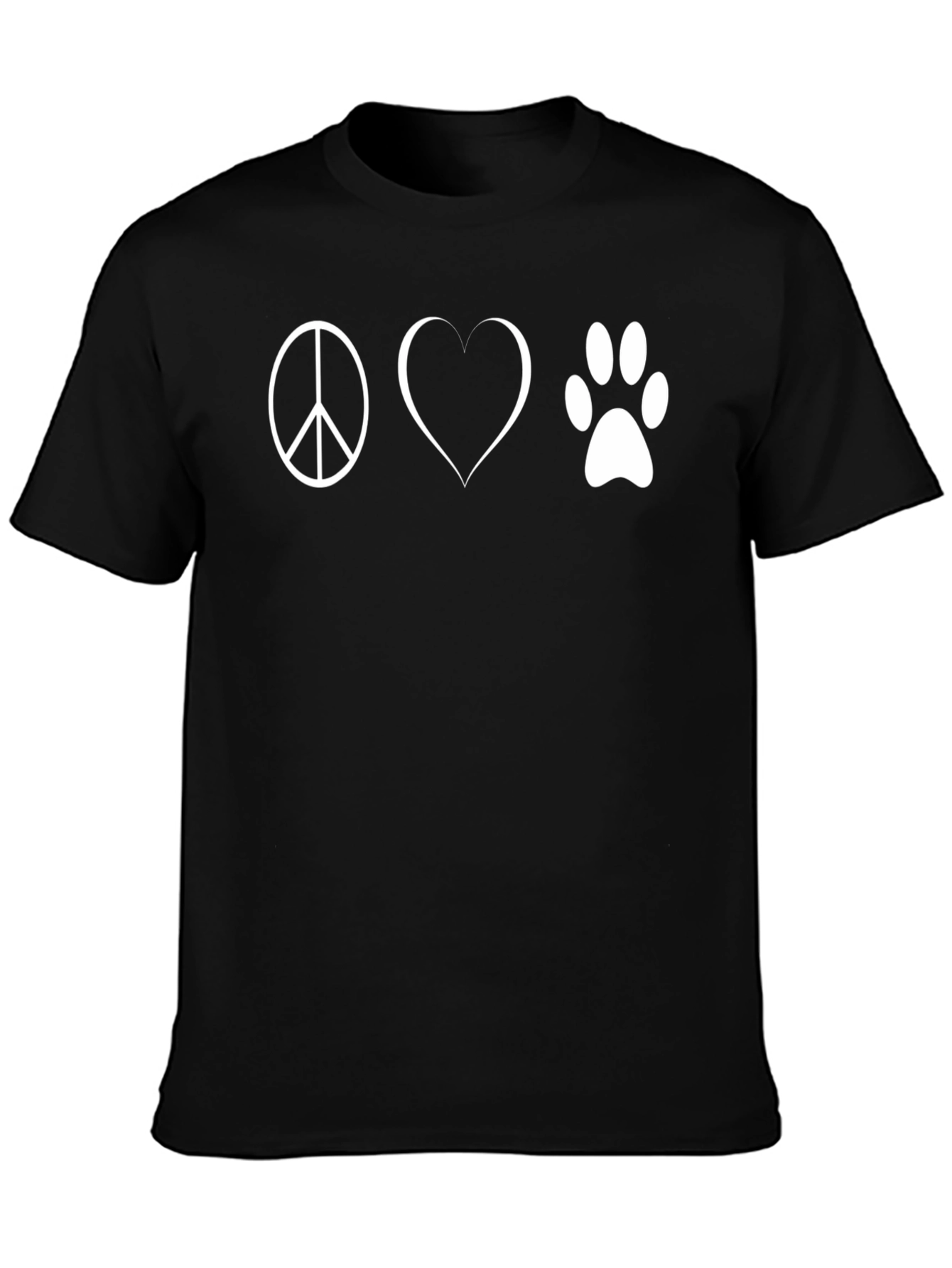 Peace Love Paws Graphic T-Shirt