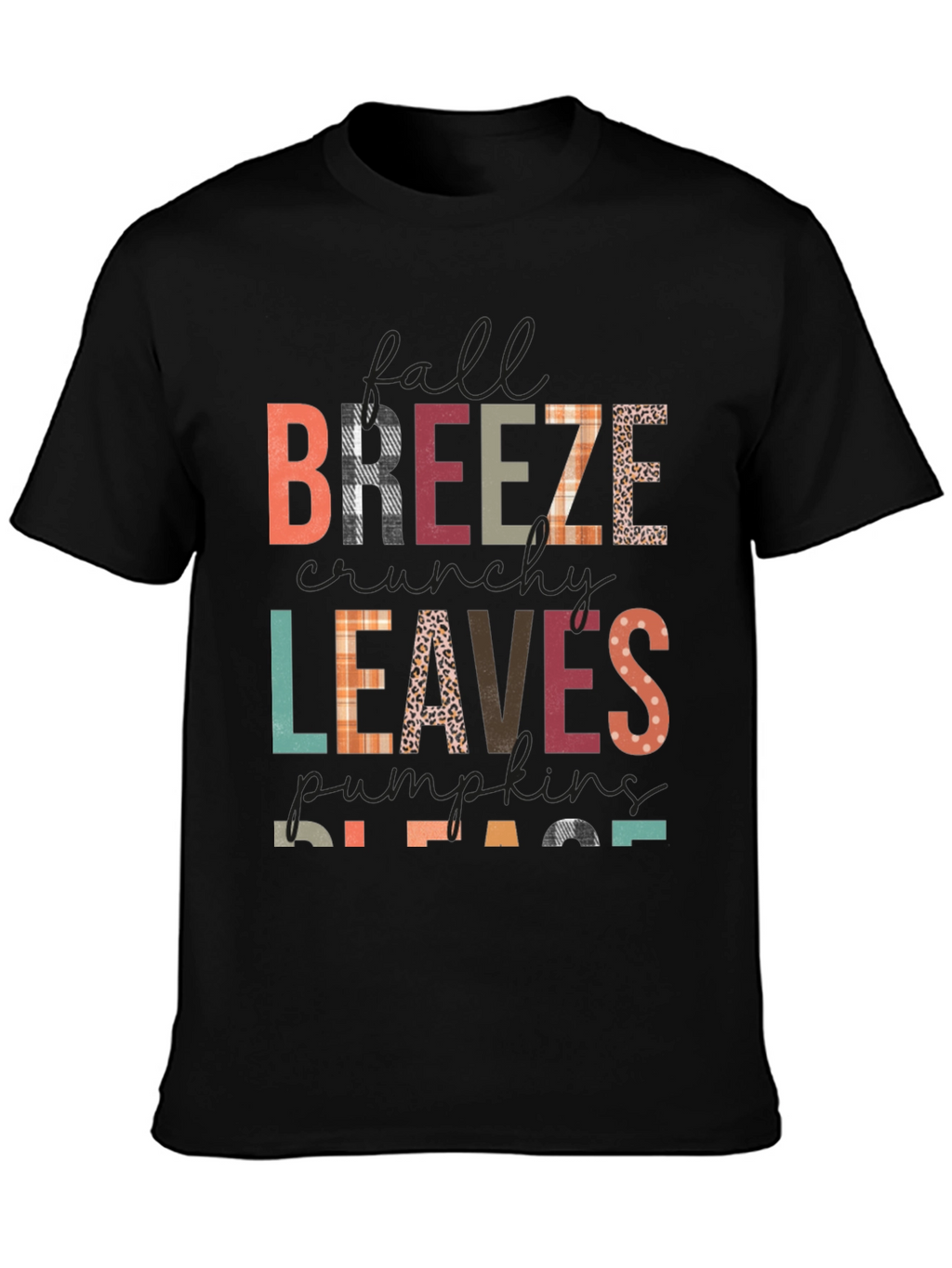Fall Breeze Leaves Pumpkins Please T-Shirt
