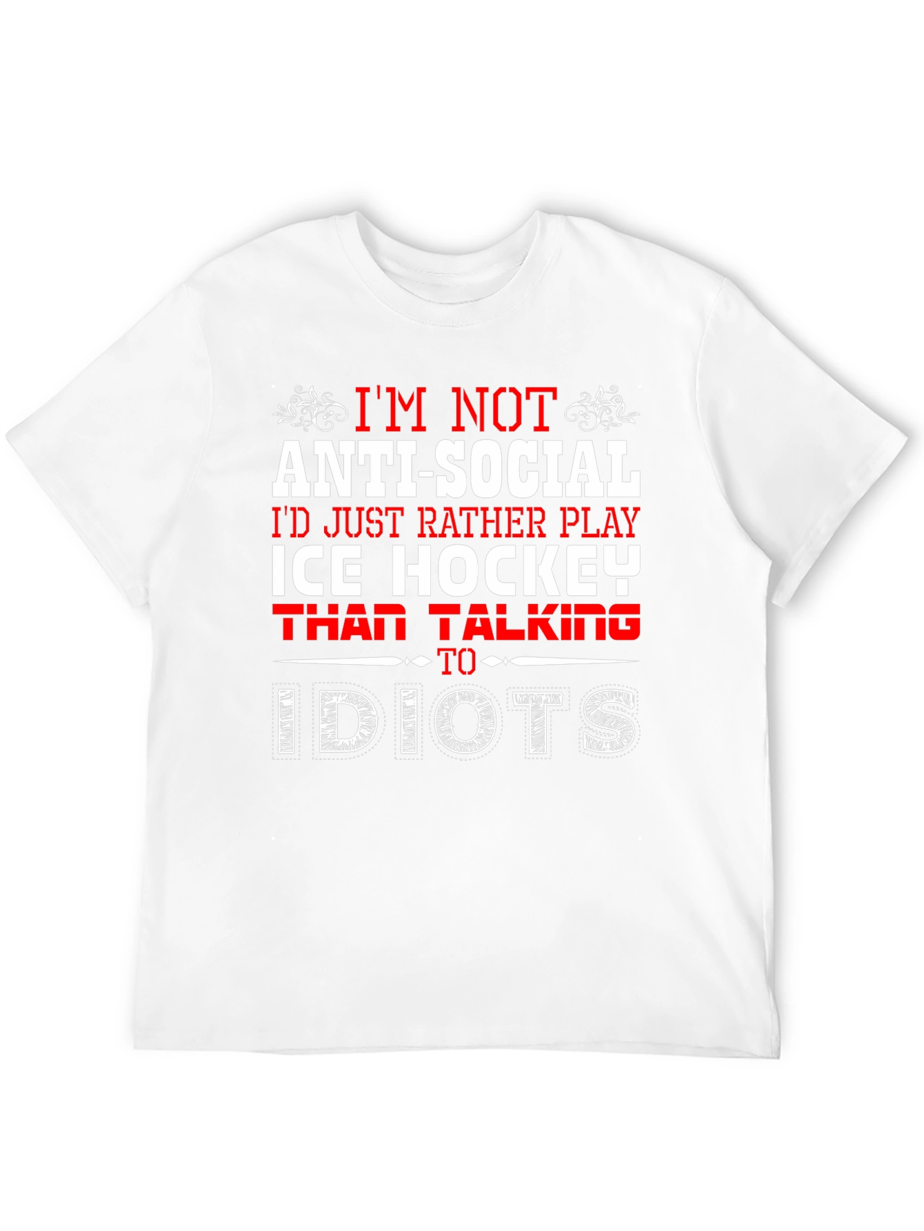 Ice Hockey Anti-Social T-Shirt