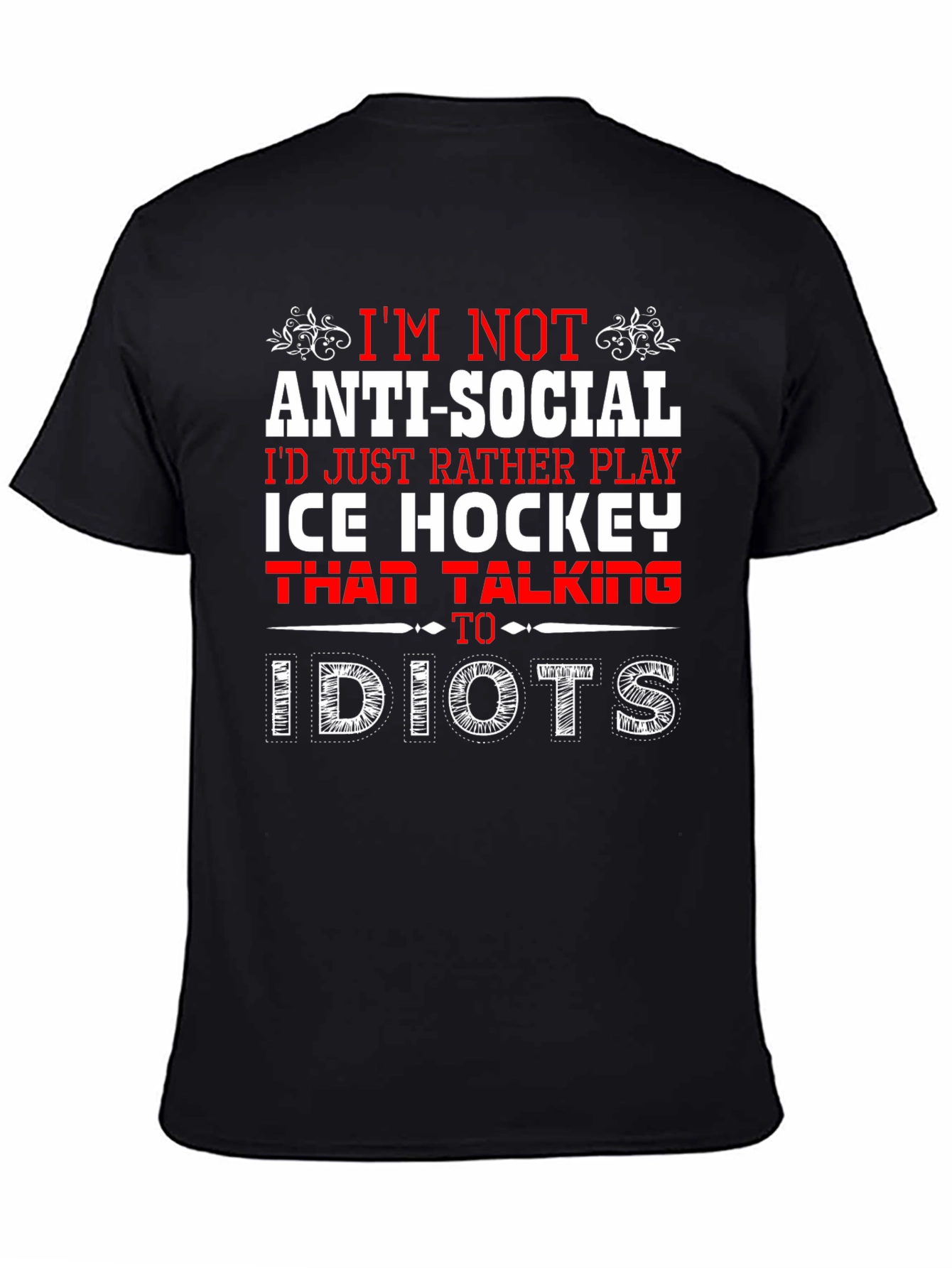Ice Hockey Anti-Social T-Shirt