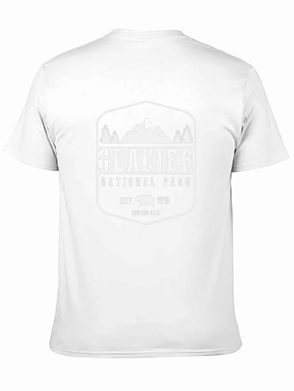 Glacier National Park Black T-Shirt
