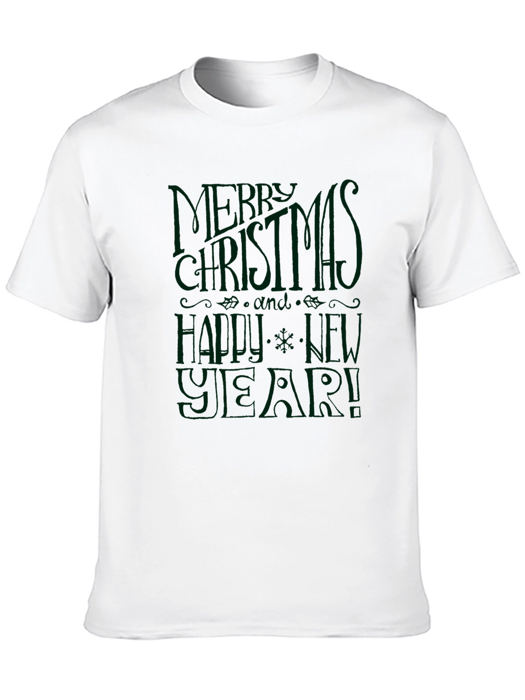 Festive Merry Christmas & Happy New Year Graphic Tee