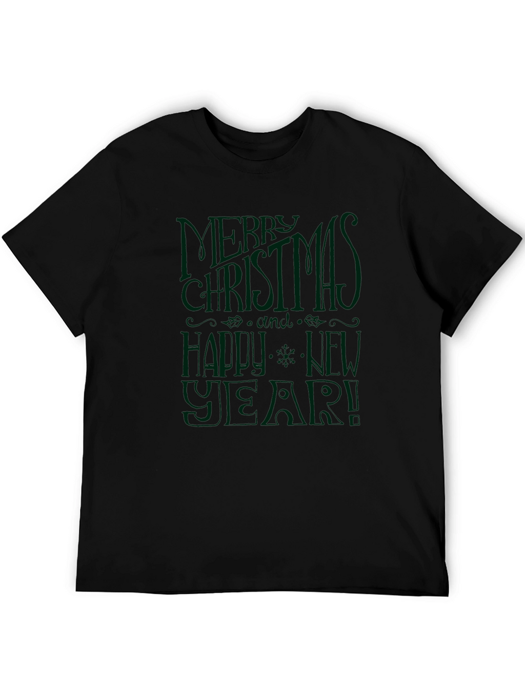 Festive Merry Christmas & Happy New Year Graphic Tee