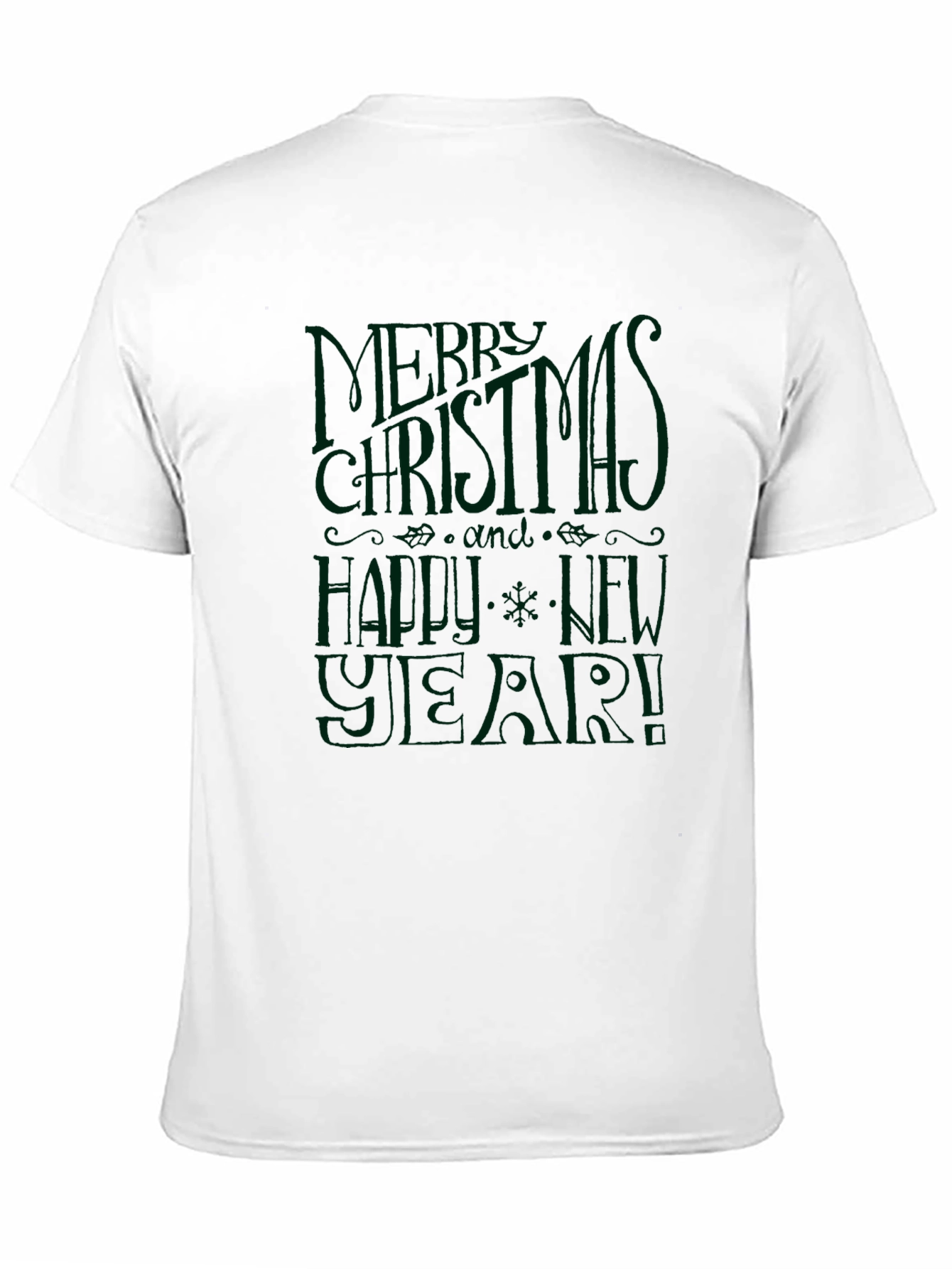Festive Merry Christmas & Happy New Year Graphic Tee