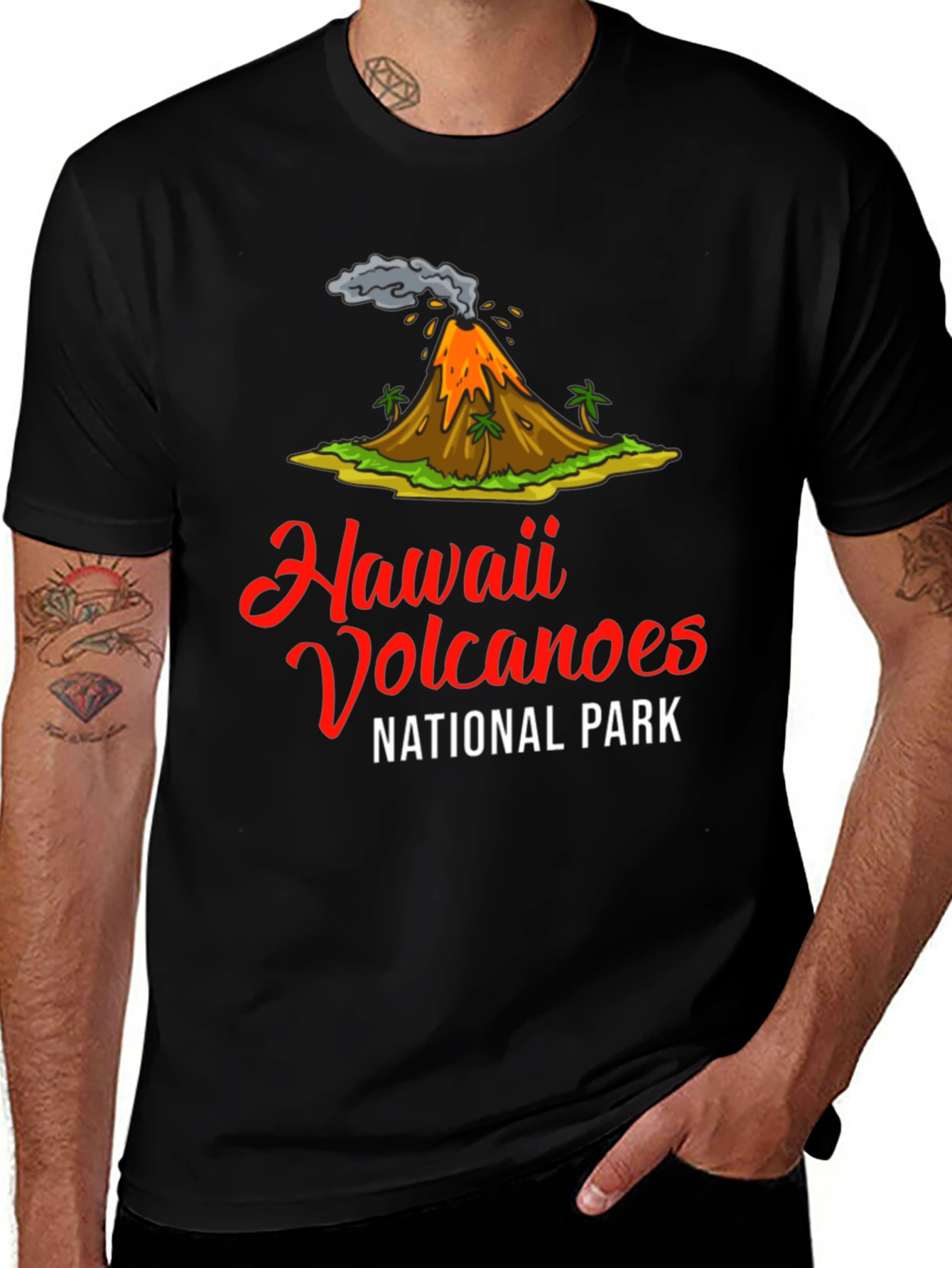 Hawaii Volcanoes National Park Black T-Shirt