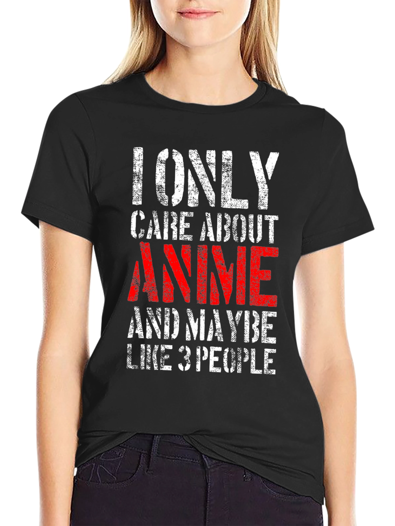 Anime Lover T-Shirt - I Only Care About Anime Tee