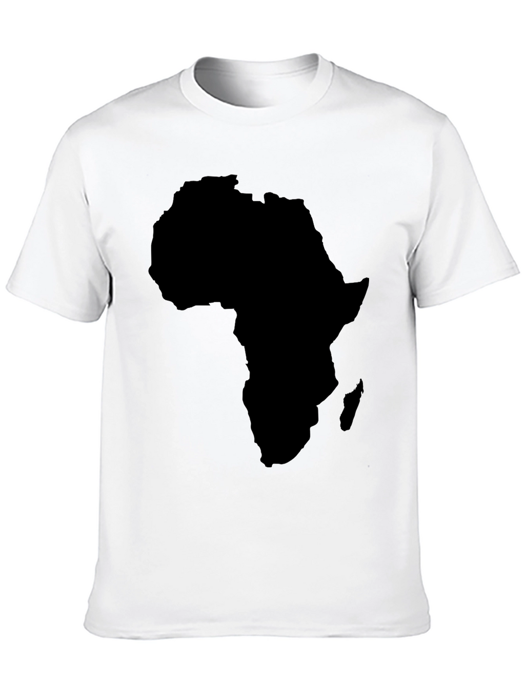 Africa Map Black Graphic T-Shirt