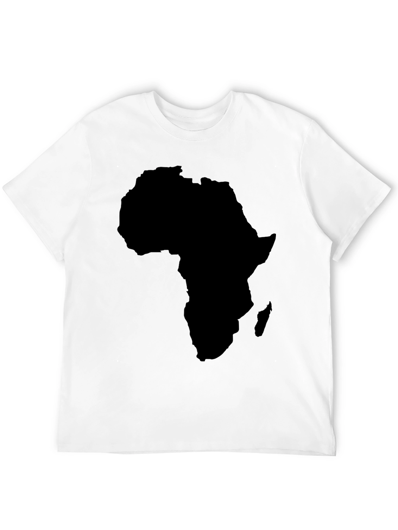 Africa Map Black Graphic T-Shirt