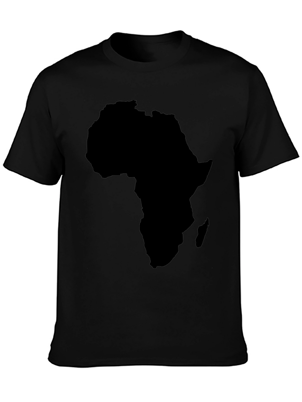 Africa Map Black Graphic T-Shirt