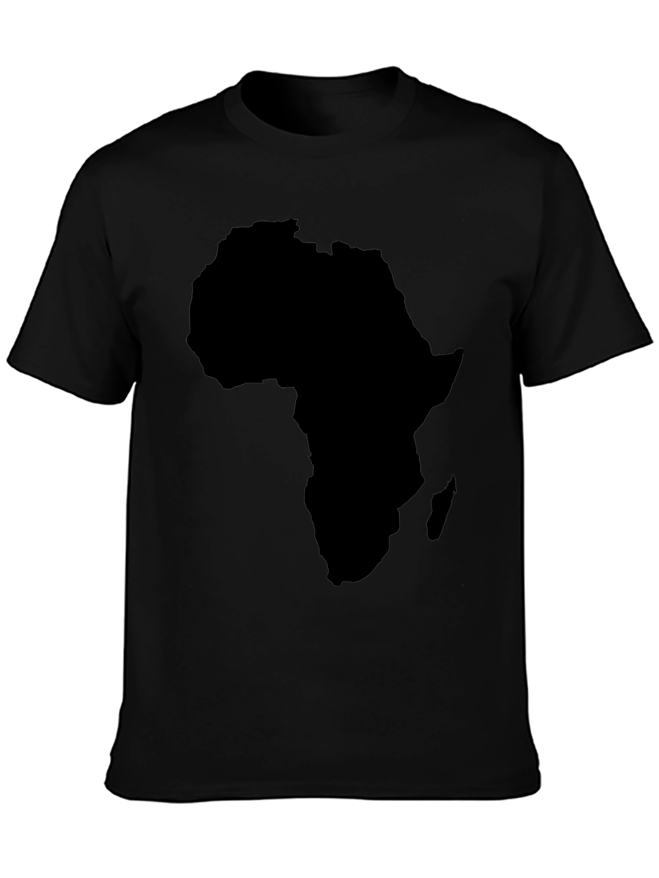 Africa Map Black Graphic T-Shirt
