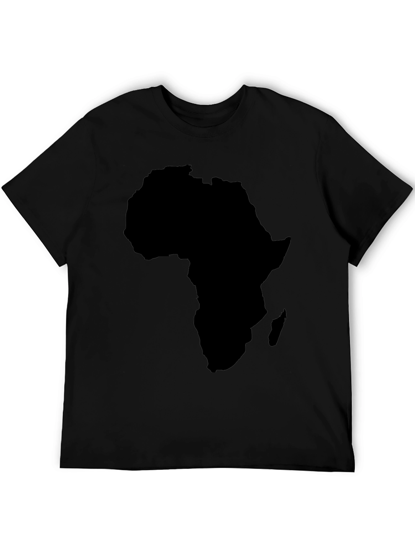 Africa Map Black Graphic T-Shirt