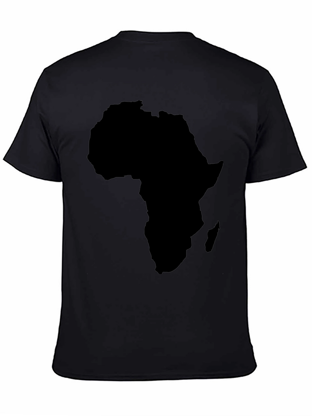 Africa Map Black Graphic T-Shirt