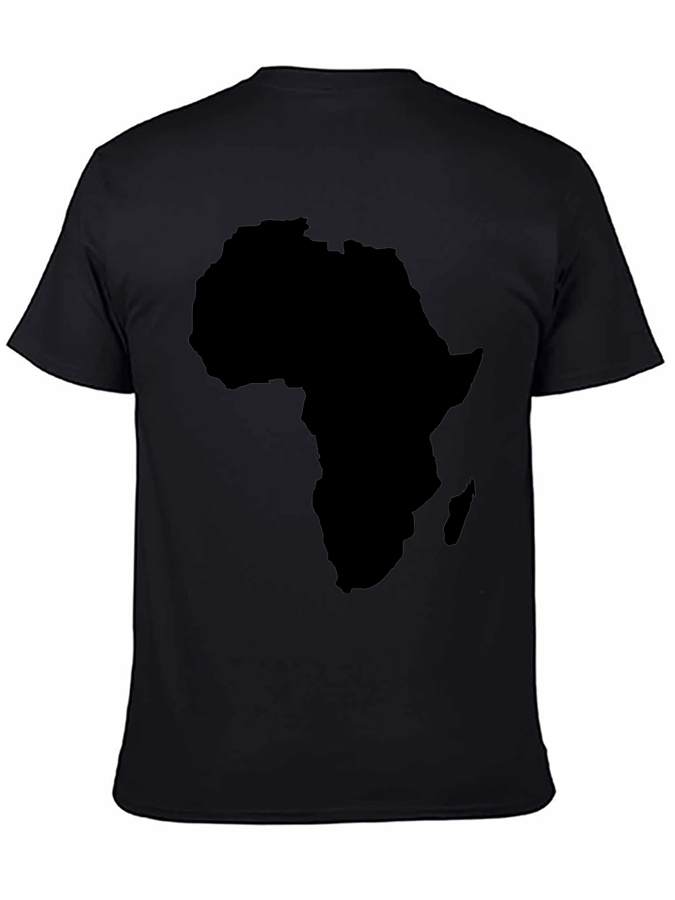Africa Map Black Graphic T-Shirt