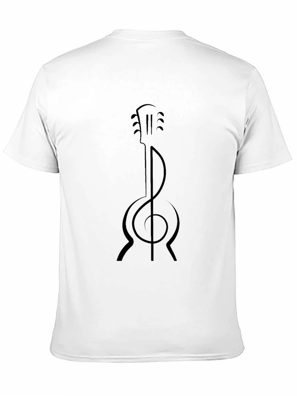 Guitar Clef Graphic Tee - Music Lover Shirt