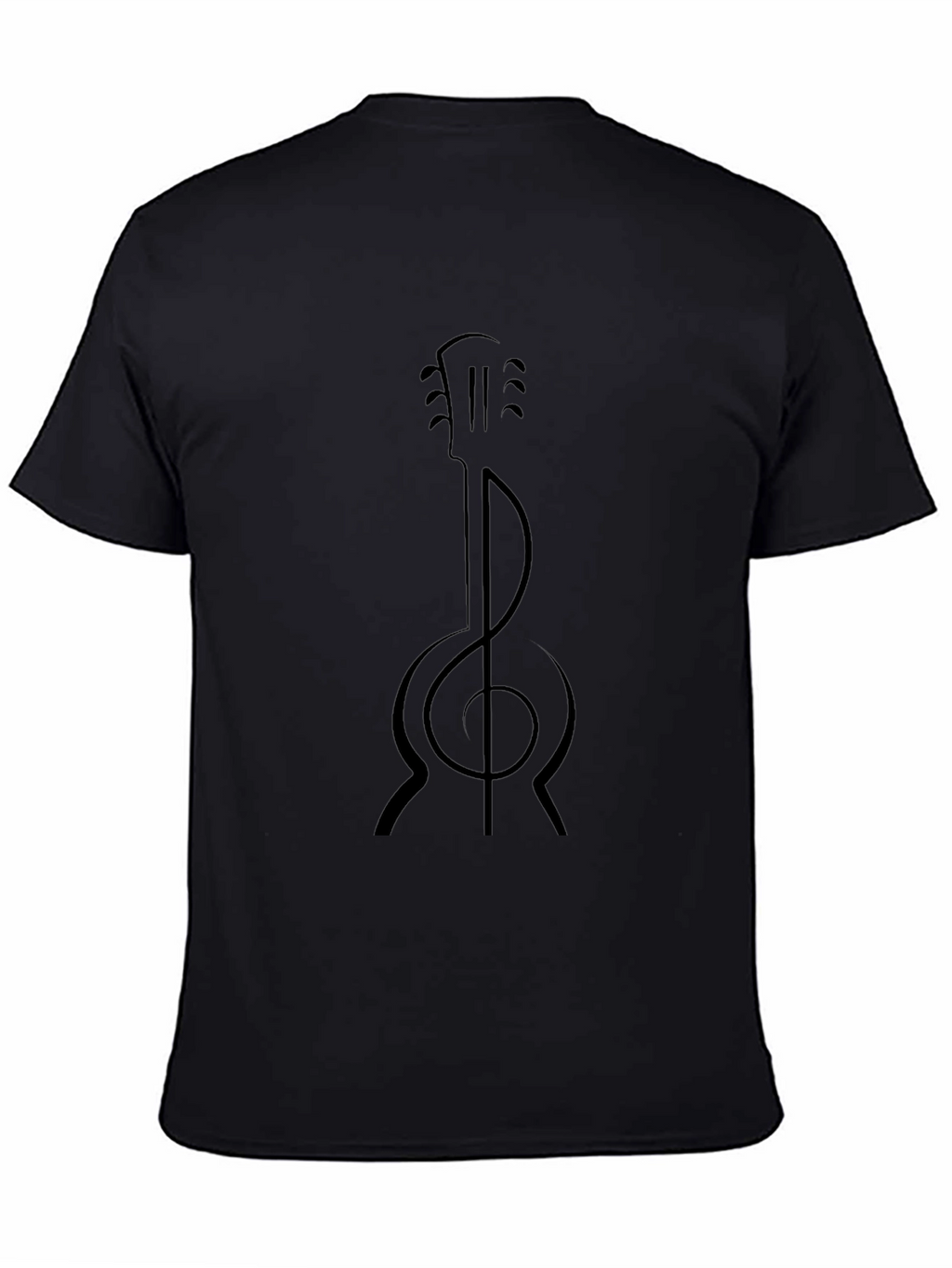 Guitar Clef Graphic Tee - Music Lover Shirt