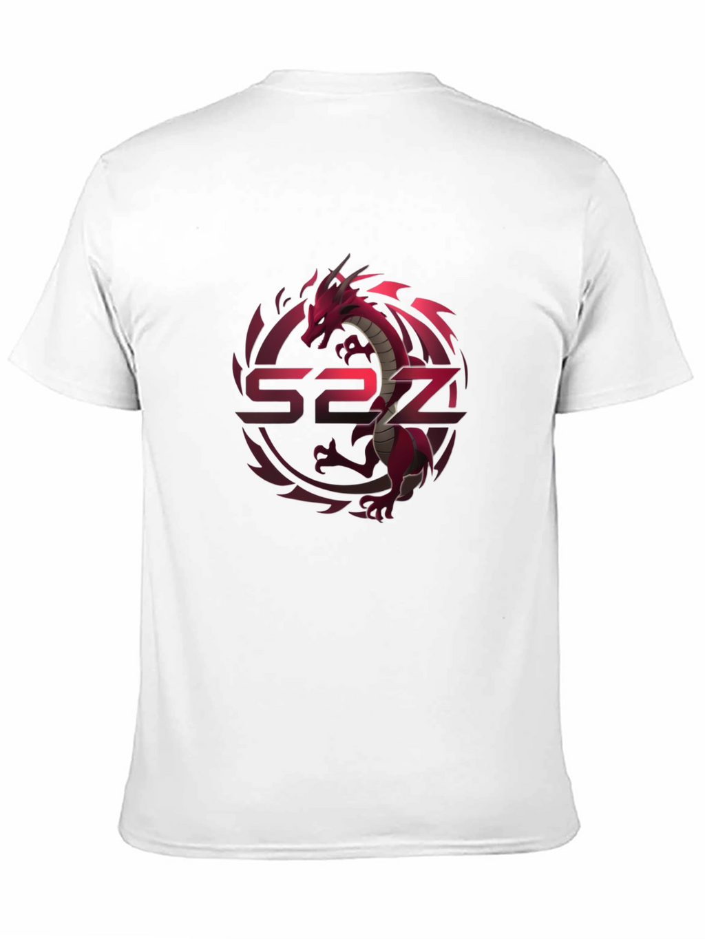 Red Dragon Graphic Print Black T-Shirt